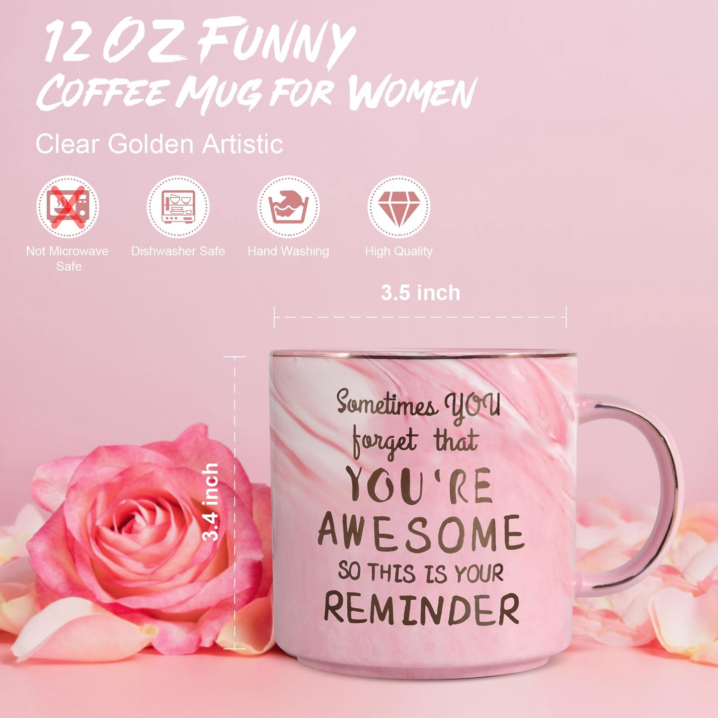 Valentines Day Gifts for Her Wife Girlfriend, Galentines Day Gifts,Christmas Birthday Gifts for Women Stocking Stuffers for Women,12 OZ Funny Coffee Mug,Mothers Day Mom Gifts for Mom from Daughter